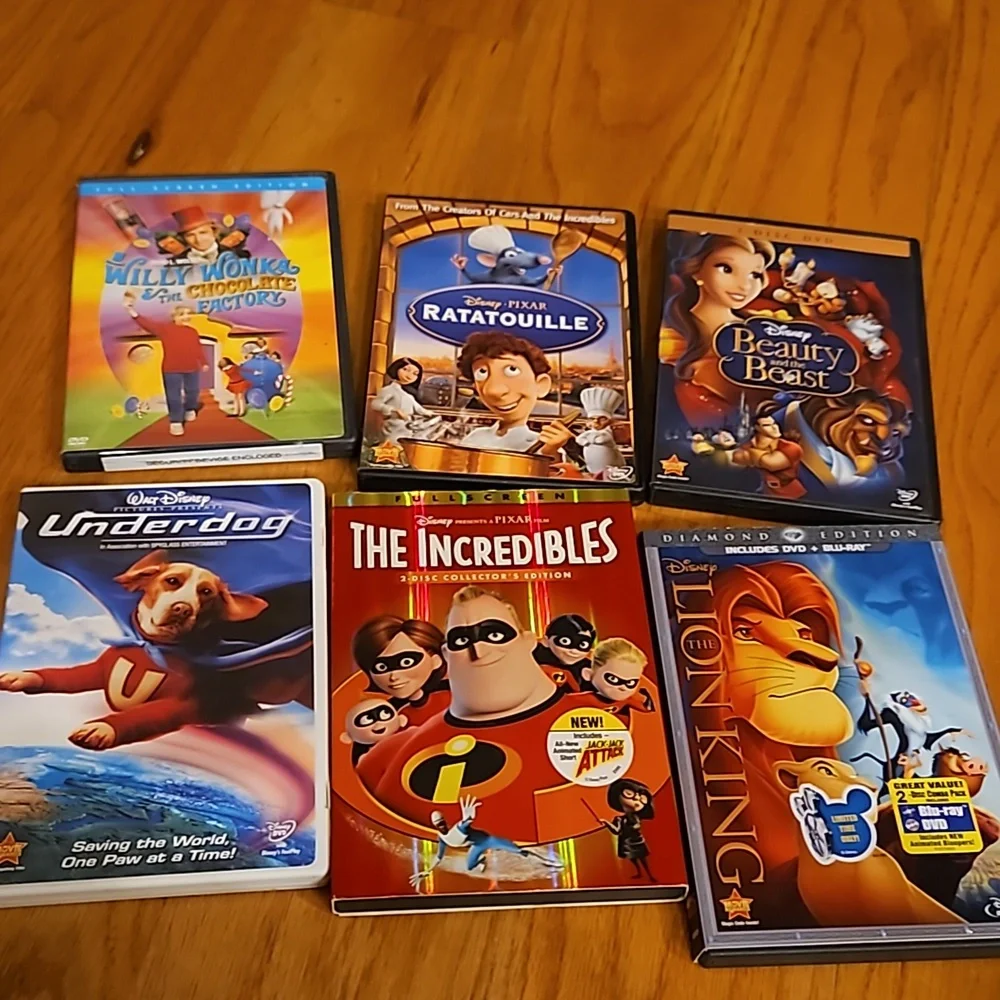6 Disney DVDs - Picture 1 of 1